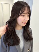 ガーデンヨコハマ(GARDEN YOKOHAMA)&nbsp;ココアブラウン チャコールグレー ロング くびれレイヤー 韓国風