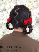 編み込みドーナツヘア ヘアセット/ヘアアレンジ/ヘアメイク