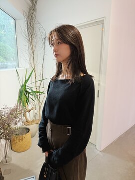 ノマド(nomad) チョコブラウン/ブラウンカラー/ミディアムヘア/切りっぱなし