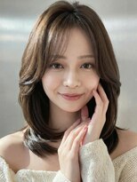 カバーヘア ブリス 北浦和(COVER HAIR bliss)&nbsp;ダークアッシュハッシュカットミディアムレイヤーA8北浦和30代