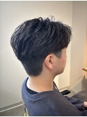 フェザーショートツーブロックビジネスヘア千葉駅保立大翔