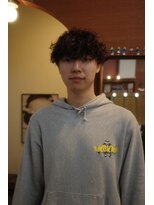 エディ(Edy)&nbsp;波巻きスパイラルパーマケアパーママッシュウルフ眉毛カット岡山