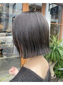 髪質改善20代30代40代大人可愛いクールボブ×透明感カラー