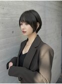 前下がりボブ/小顔レイヤーカット