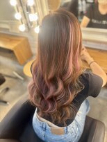 ヘアメイクサロン ゼロ(ZERO)&nbsp;推し色ピンクメッシュで甘カワイイ(*´ω`*)