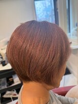 ユーアンドアイ(you & i)&nbsp;【白髪染めでも可愛く】サーモンピンクで楽しむ上品なグラボブ