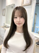 カシュカシュ(cache cache) オリーブベージュ/透明感カラー/髪質改善/アイドル前髪