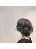 ブリーチからのラインカラーで、、withエメラルドグリーン
