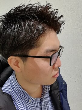 アッシュ 元住吉店(Ash) メガネ×アップバングツーブロスタイル