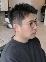フランクスバーバーリザーブ 人形町店(FRANK’S BARBER RESERVE) アップバングサイドグラデーション