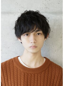 ゼンコー アオヤマ(ZENKO Aoyama) 黒髪×マッシュ×無造作パーマ[表参道/青山/原宿/渋谷]