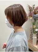 ショートピンクページュ