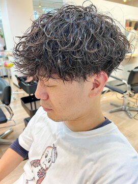 ウェイビーエフティフィフス 横浜西口(WAVEY ft.fifth) 無造作パーマ波巻きパーマ波巻きスパイラルパーマツーブロック