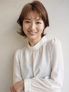 ブゾン(buZon) 【buZon ブゾン】小顔前髪外ハネボブ大人可愛いショコラアッシュ