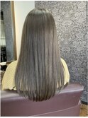 透明感アッシュベージュ