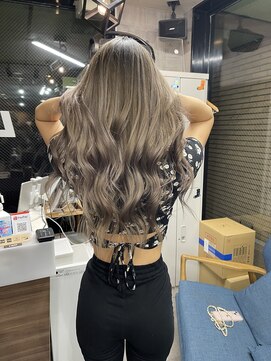 ラフ(LAFF) #バレイヤージュ#グレージュカラー#ボブウルフ#ココアベージュ