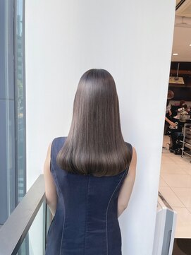 キュア 表参道(CURE) 黒髪/グレージュカラー/ココアベージュ/ヘルシーロング[表参道]