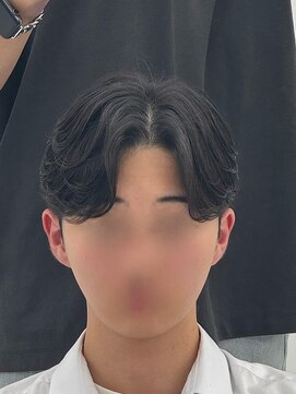 メンズヘアセンス 渋谷(MEN'S HAIR SENSE) 韓流カルマパーマ/アッシュブラック/前髪パーマ/ウルフ/渋谷