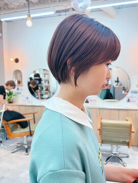 シビバイレボ(CIBI by revo) 地毛風カラー/ナチュラルレイヤーカット/ショートボブ[船橋]