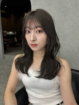 ボタン ハカタ(VOTAN hakata) 博多/天神/韓国ヘア/オリーブベージュ/前髪顔周りカット/暗め