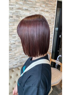 ヘアーリゾートガーデン 南柏店(Hair Resort Garden) 軽めボブ×ピンクパープル
