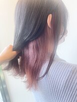 アルファ(Hair Salon alpha)&nbsp;【大人可愛い×透明感】インナーカラー×シアーピンク