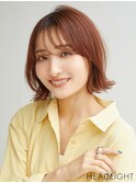 メルティカラーウェーブイメチェン外ハネボブ美髪ワイドバング
