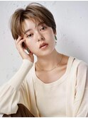 20代～50代◎小顔/ひし形ショート◎マロンベージュ◎本厚木