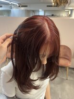 ミョンシル&nbsp;【myonsil 松本】チェリーレッド/レイヤーカット