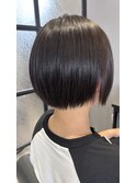 縮毛矯正丸みショート