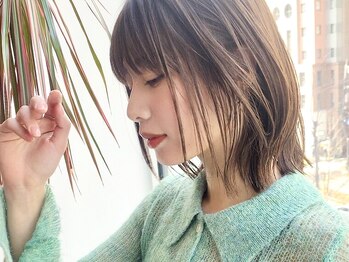 ケーツー 谷町(K-two)の写真/オーガニックカラーでダメージケアしながら多彩な色表現を叶える*[レイヤーカット/ボブ/縮毛矯正/髪質改善]