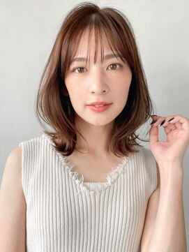 リヤン 表参道(lyann) 暗めカラーデザインカラーフェイスフレーミングミディアムヘアa