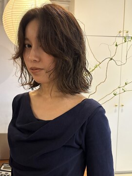 ボブ／ボブパーマ／ブリーチなし/パーマ