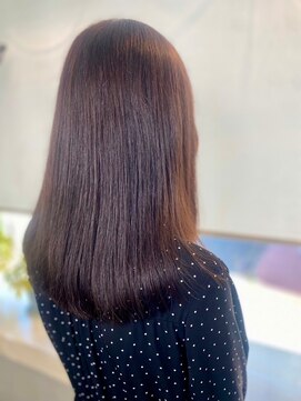 ヘアメイク フィリックス 板宿店(HAIR MAKE FELIX) ロング/アッシュ系/トステア/ツヤ/ストレート/顔周りカット