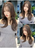 小顔レイヤーカットミディアムレイヤーレイヤーロング【日本橋】