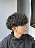 波巻きパーマ