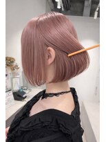 トリッカ シブヤ(TRICCA SHIBUYA)&nbsp;ピンクベージュ/ブリーチカラー/ハイトーン/艶髪/透明感/渋谷