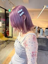 シーン バイ ラッド(SCENE by RAD)&nbsp;レイヤー入り透明感ラベンダーピンクボブショートショートボブ