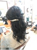 結婚式ハーフアップアレンジ【ヘアアレンジ　立川/立川南/立川】