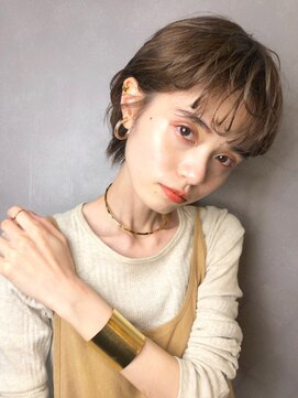 ヘアサロンM 新宿 ワイドバング☆エッジショート
