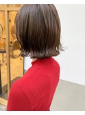 簡単スタイリング × 切りっぱなしボブ