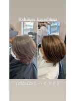 フィール ヘアー(feel hair) 白髪ぼかしハイライト