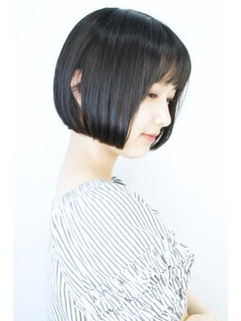 ニット 銀座(knit) 《knit銀座》大人黒髪20代30代40代ショートボブ丸み前下がり