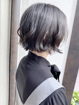 ニット 銀座(knit) 《knit銀座》大人黒髪20代30代40代ショートボブ丸み前下がり