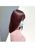 ブリーチなし!柔らかピンクラベンダーカラー