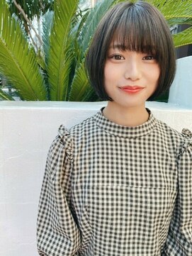 ロウバイレボ 柏(lou by revo) イメチェン/レッドブラウン/大人ミディ/フルバング/ショートボブ