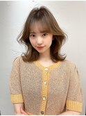 韓国ヘア/前髪あり/くびれヘア/顔まわりカット/渋谷