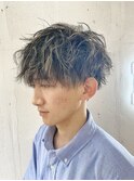 【NICHE HAIR】【西鎌倉】メンズハイライト＋パーマ