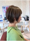 ナチュラルブラウン×美人ショート