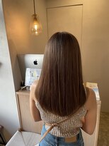 シー 岡崎(,SHE)&nbsp;前髪/ウルフ/マチルダボブ/ピンクベージュ/インナーグレージュ